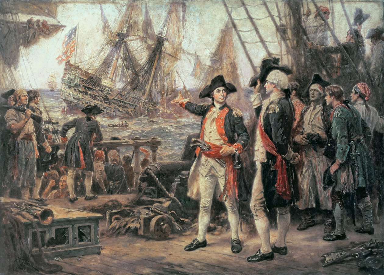 Loď, která potopila Victory, 1779 od Jean Leon Gerome Ferris