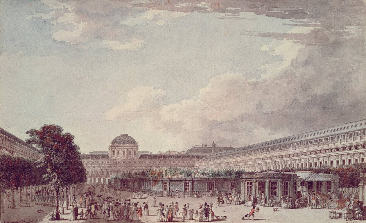 Le Palais Philippe Egalite, Le Palais Royal, 1791 od Jean Lespinasse