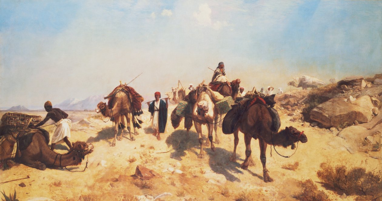 Přechod přes poušť od Jean Leon Gerome