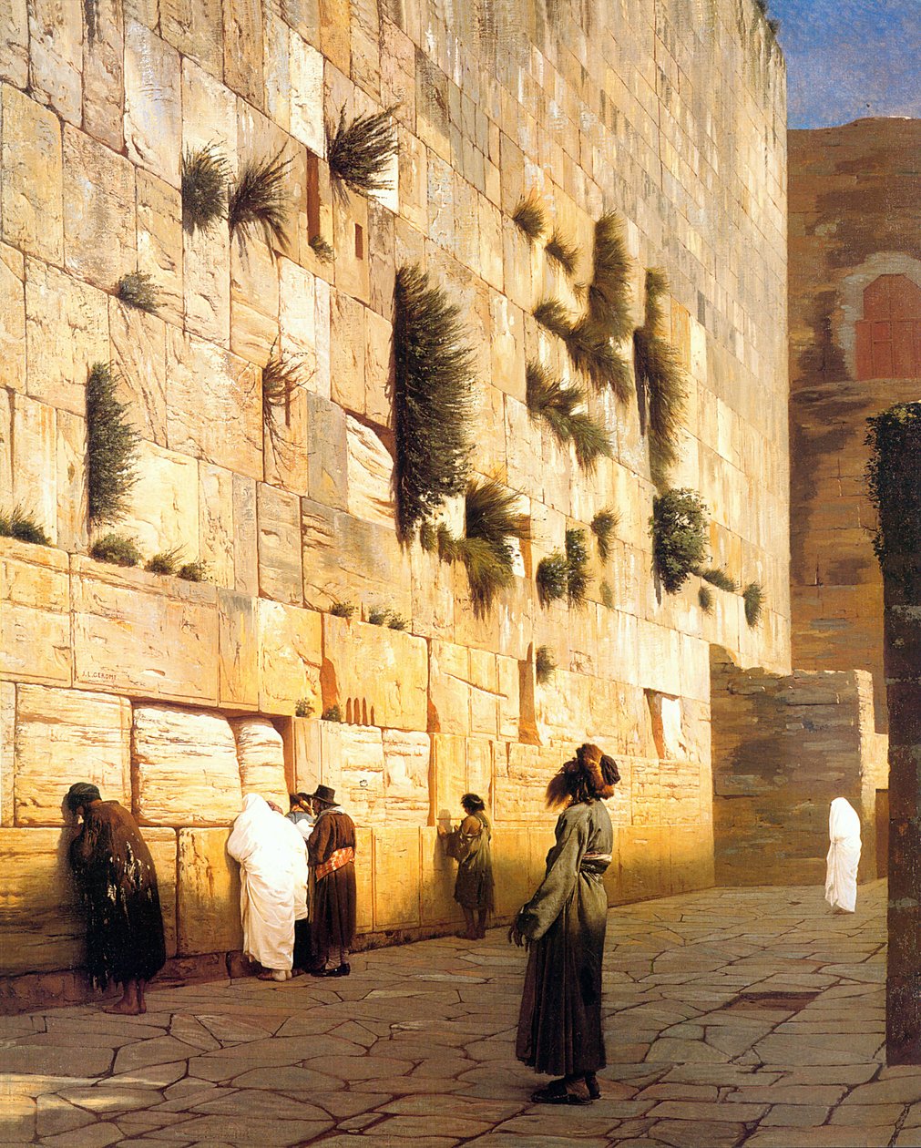 Šalamounova zeď Jeruzalém od Jean Leon Gerome