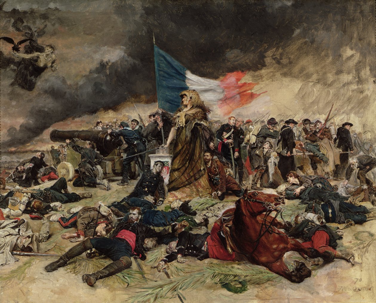 Alegorie obléhání Paříže, 1870 od Jean Louis Ernest Meissonier