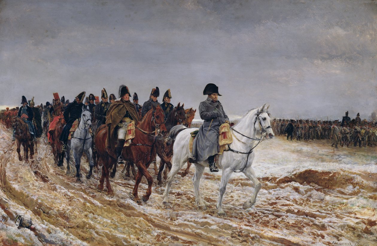 Napoleon (1769-1821) na tažení v roce 1814, 1864 od Jean Louis Ernest Meissonier