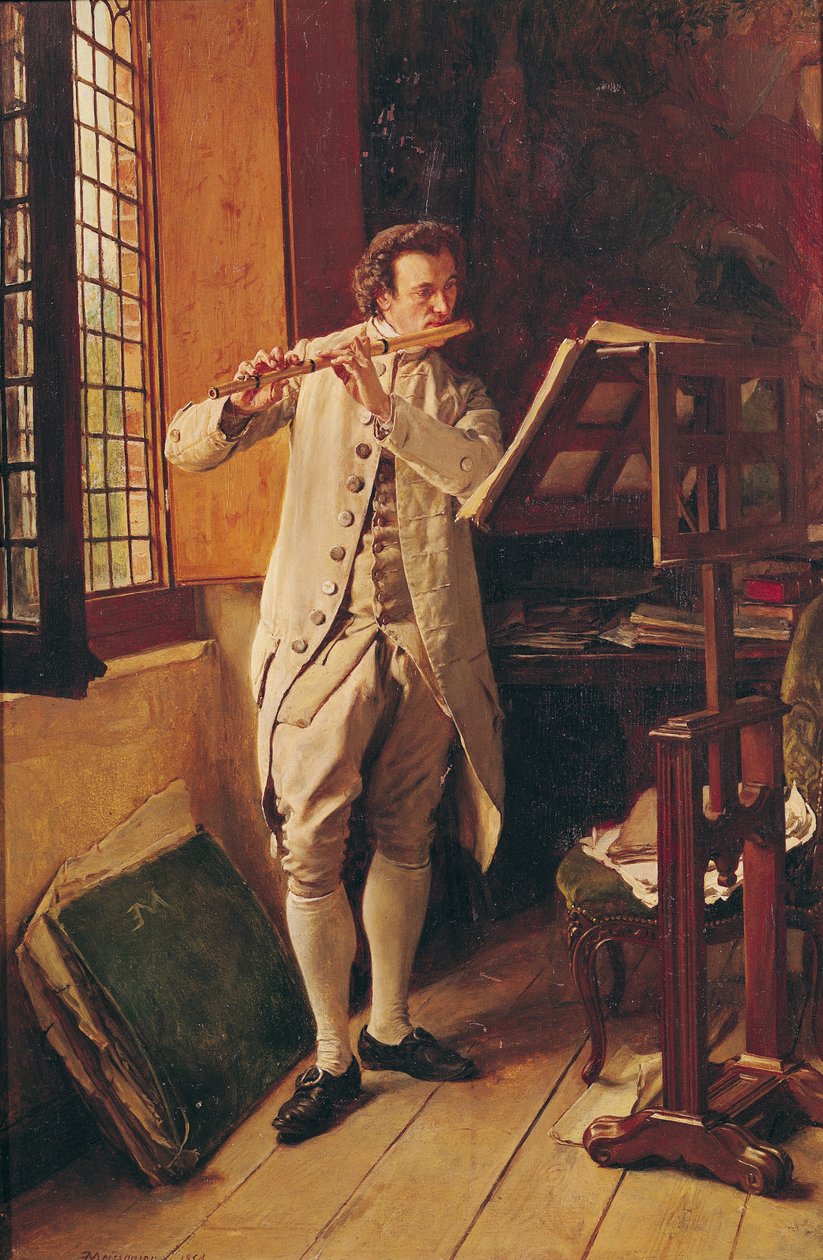 Flétnista od Jean Louis Ernest Meissonier