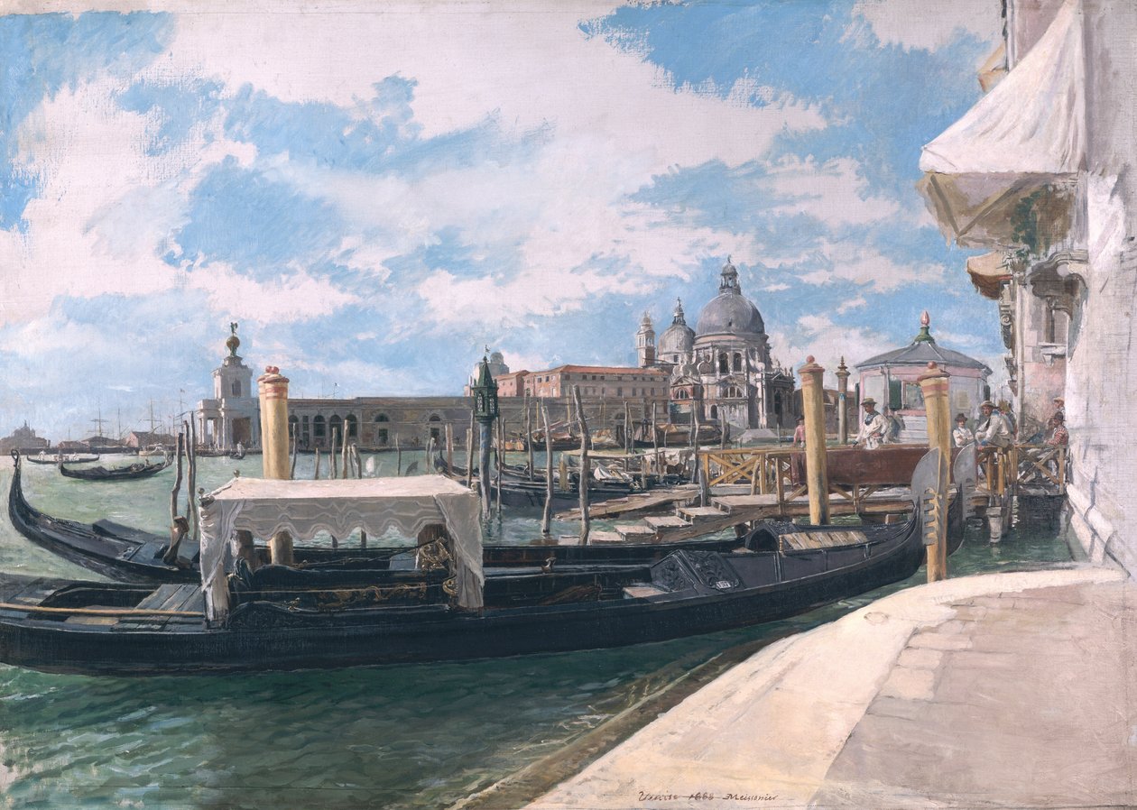 Canal Grande, Benátky, 1888 od Jean Louis Ernest Meissonier