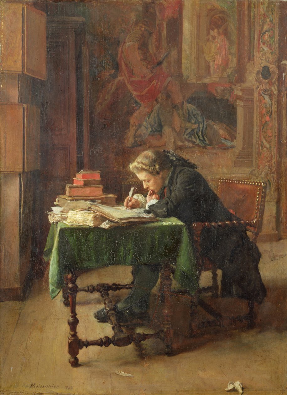 Mladý muž píše, 1852 od Jean Louis Ernest Meissonier
