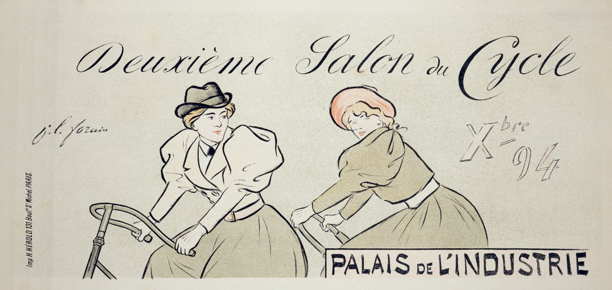 Reprodukce plakátu propagujícího „Salon du Cycle“ v Palais de L