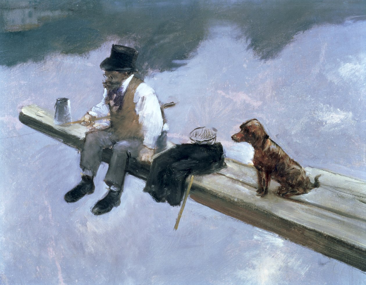 The Fisherman, detail of love love, 1884 (viz 80709) od Jean Louis Forain