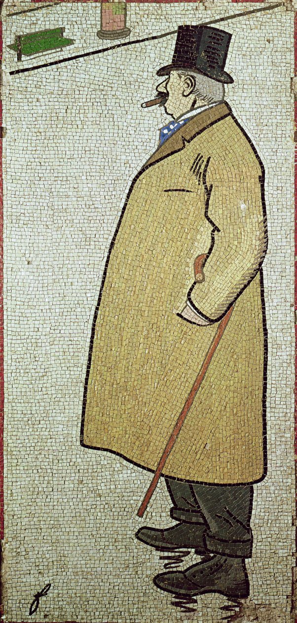 The Old Walker, cca 1900 (mozaika) od Jean Louis Forain