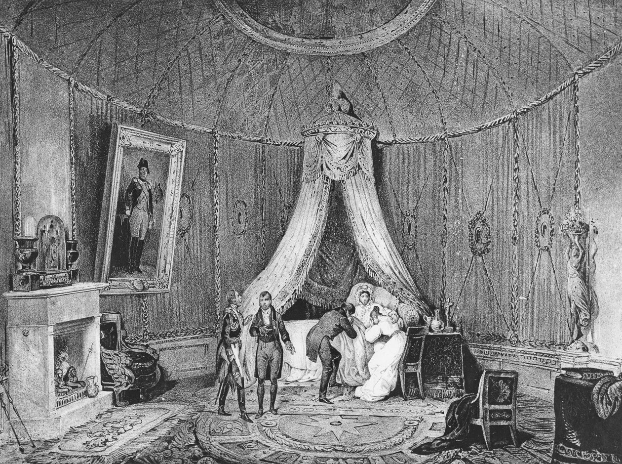 Úmrtí Joséphine de Beauharnais 29. května 1814, 1829 od Jean Louis Tirpenne