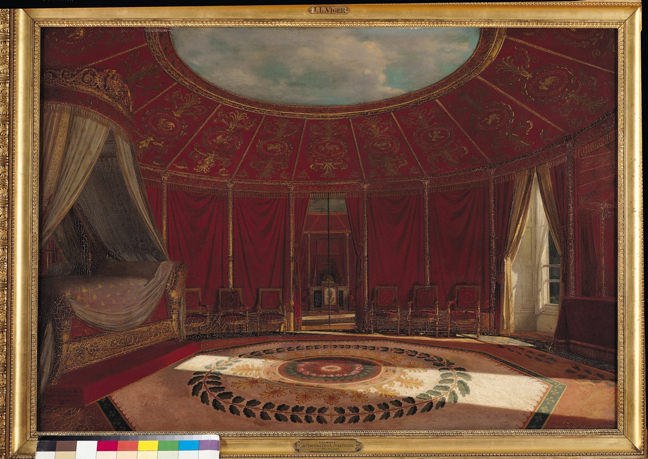 Ložnice císařovny Josefíny (1763-1814) v Malmaison, 1870 od Jean Louis Victor Viger du Vigneau