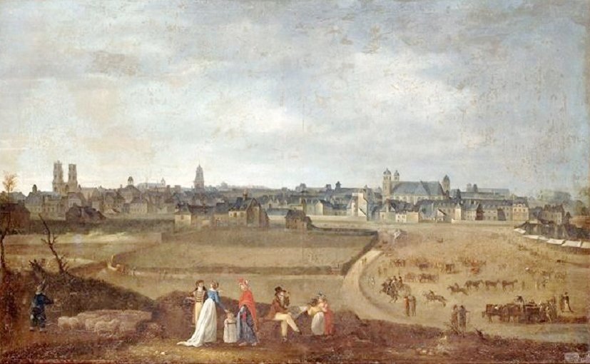 Pohled na Rennes, převzatý z Champ de Mars od Jean Loyer