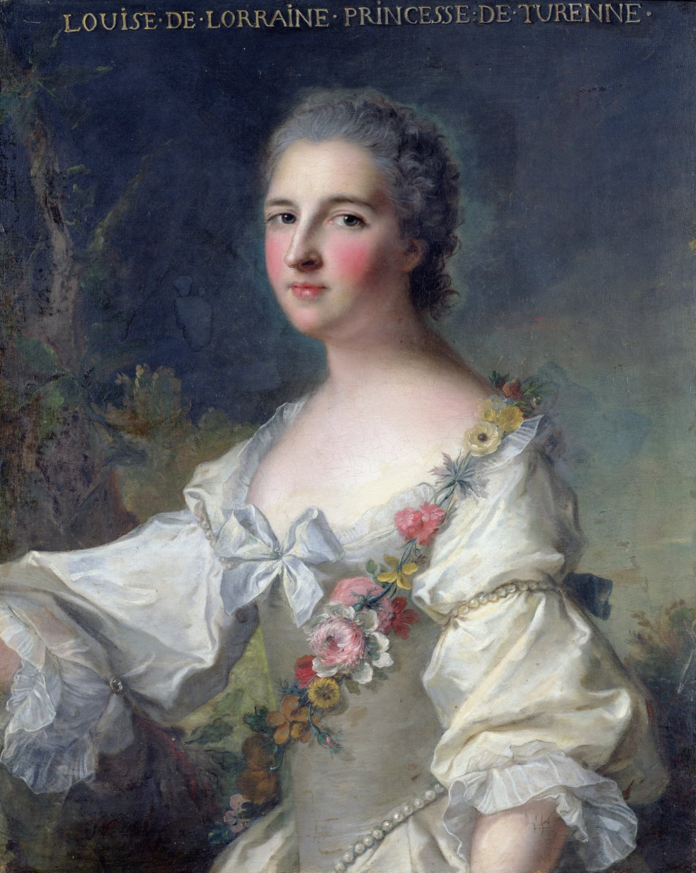 Louise-Henriette-Gabrielle de Lorraine (1718-88) princezna z Turenne a vévodkyně z Bouillonu, 1746 od Jean Marc Nattier