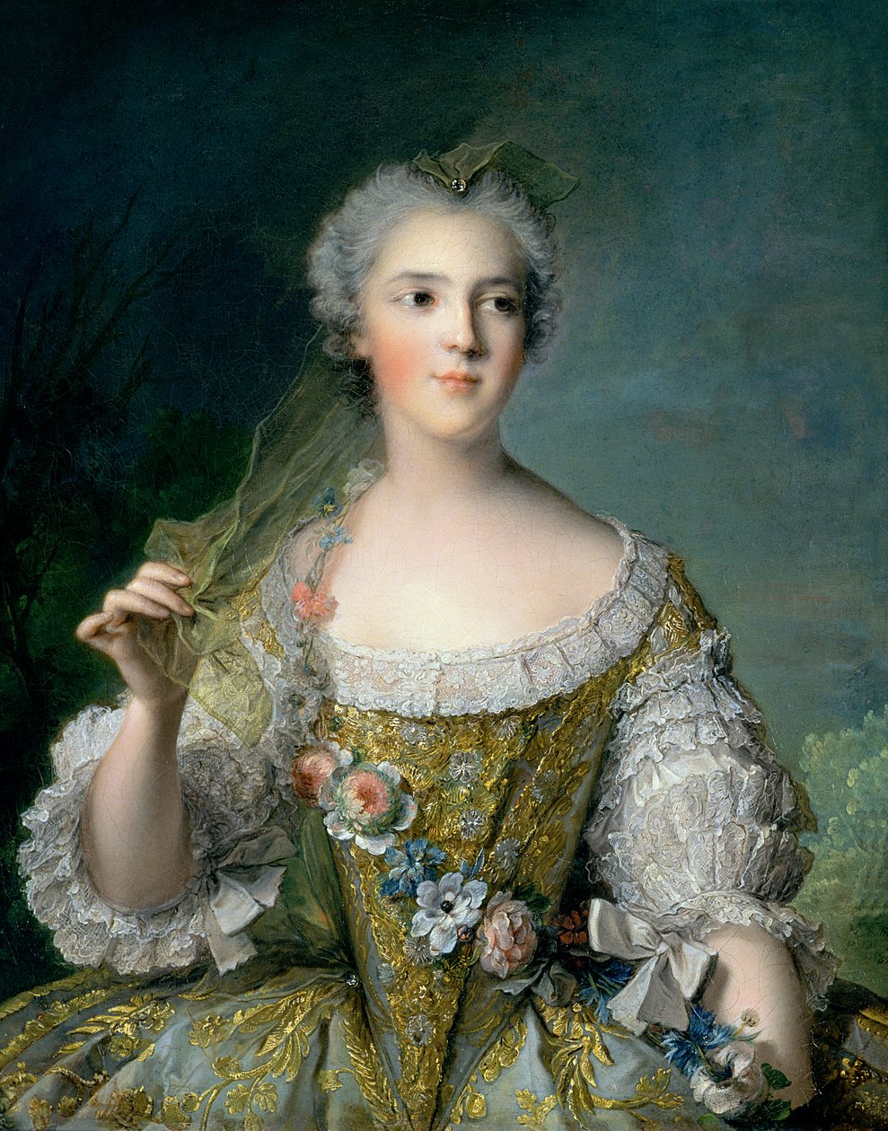 Portrét paní Sophie (1734-82), dcery Ludvíka XV., ve Fontevraultu, 1748 od Jean Marc Nattier