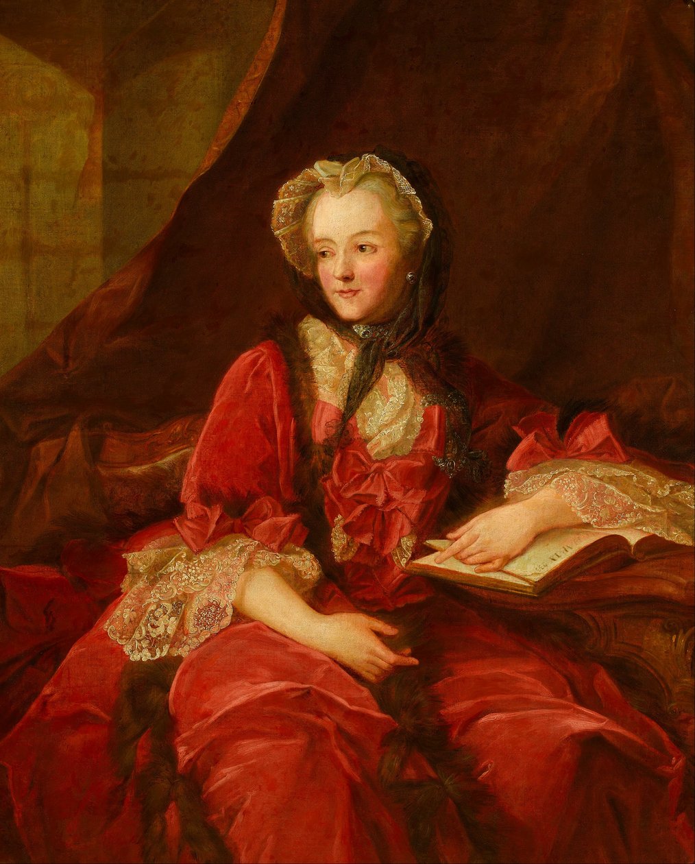 Portrét Marie Leszczyska od Jean Marc Nattier