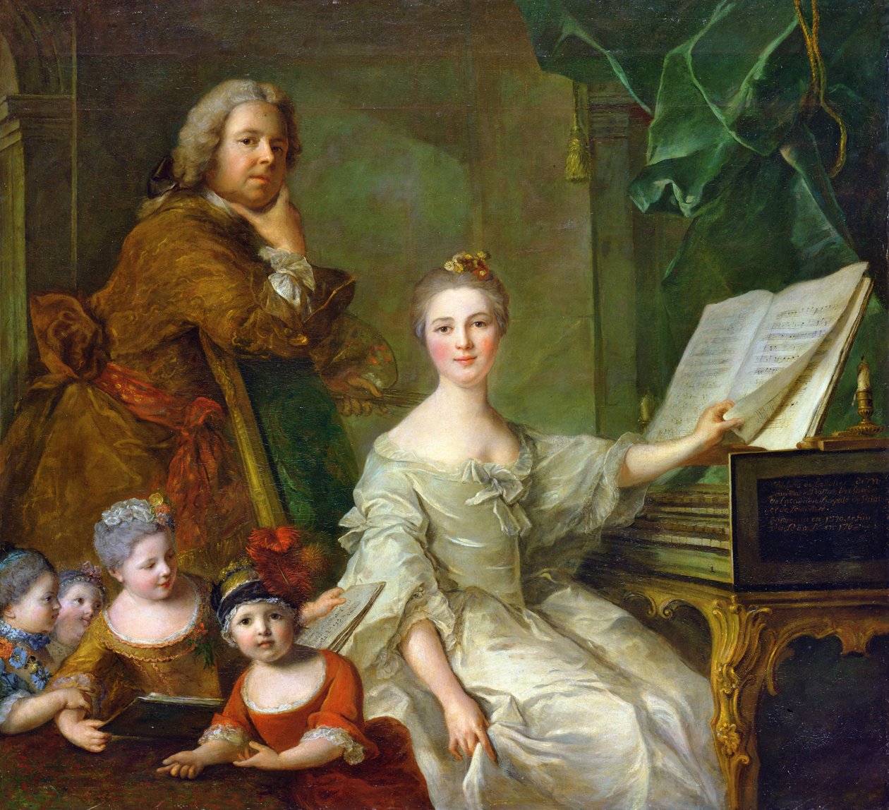 Umělec a jeho rodina, 1730-62 od Jean Marc Nattier