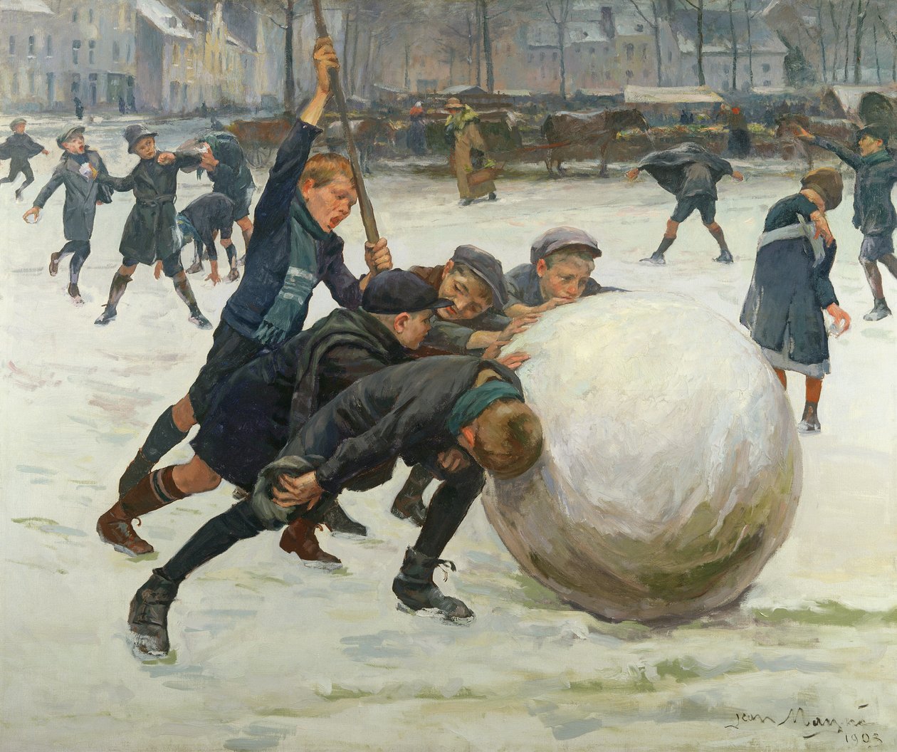 Největší sněhová koule, 1903 od Jean Mayne
