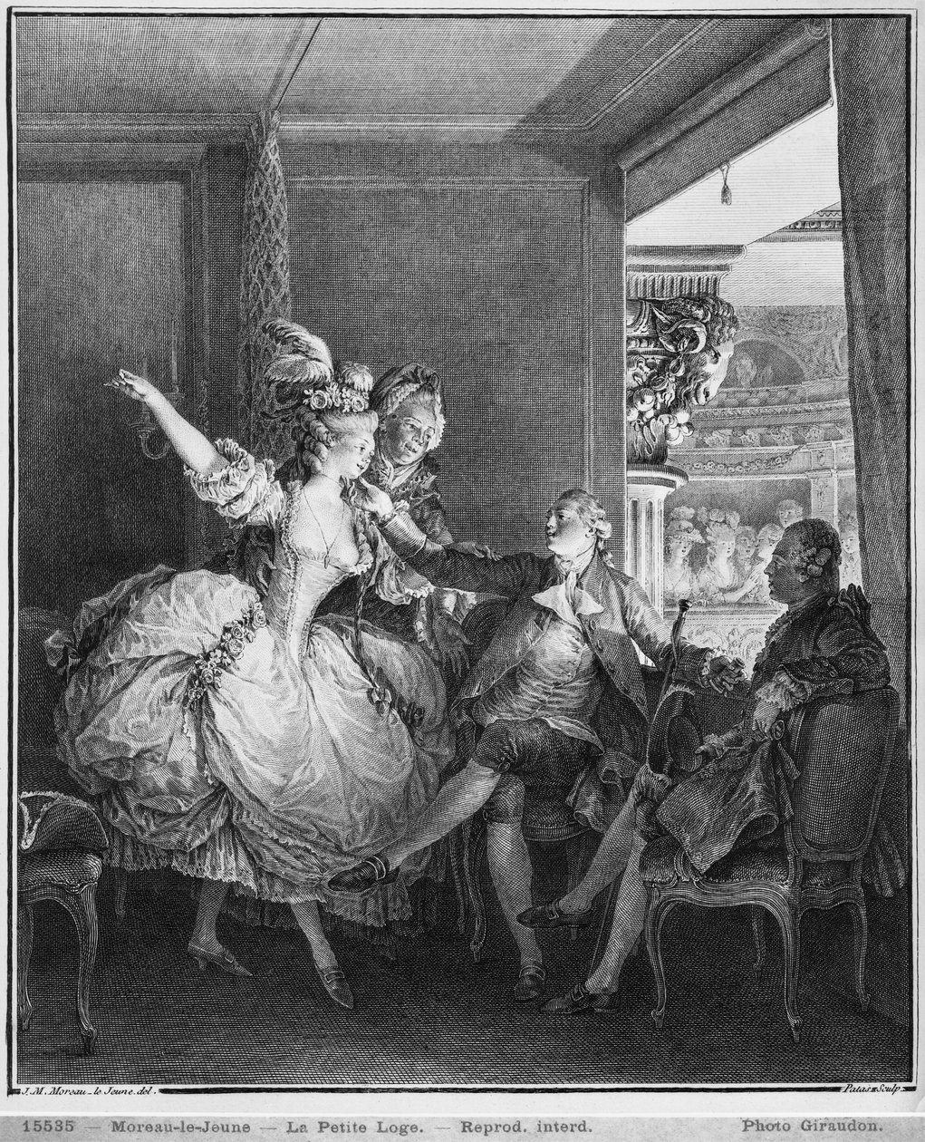 Malá krabička, vyrytá Charlesem Emmanuelem Patasem (1744-1802) kolem roku 1777 od Jean Michel the Younger Moreau