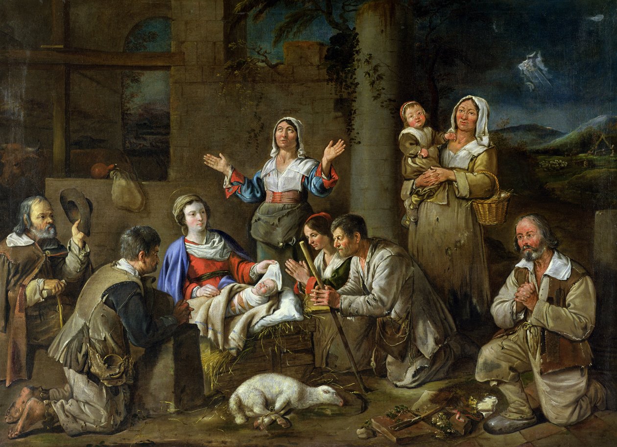 Klanění pastýřů, kolem 1659 od Jean Michelin