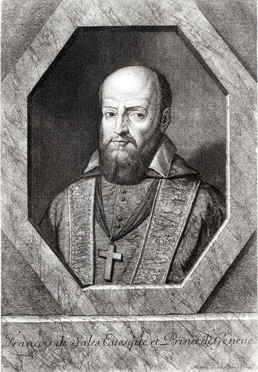 Portrét Francoise de Sales (1567-1622) od Jean Morin