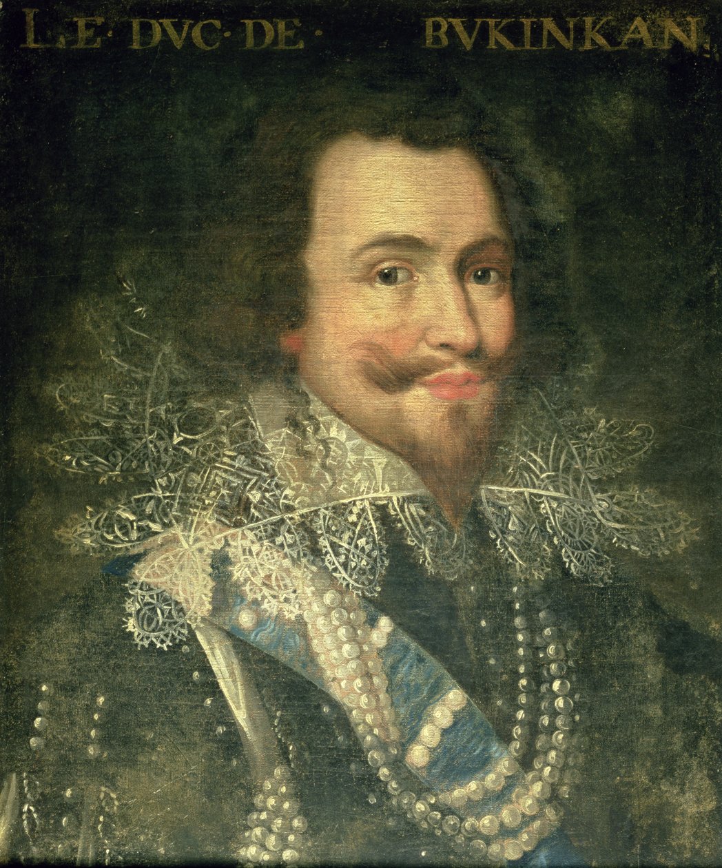 Portrét George Villierse, prvního vévody z Buckinghamu (1592-1628) od Jean Laurent Mosnier