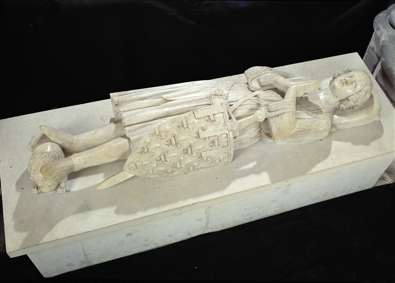 Podobizna Roberta II. (1250-1302) hrabě z Artois, 1317 od Jean Pepin