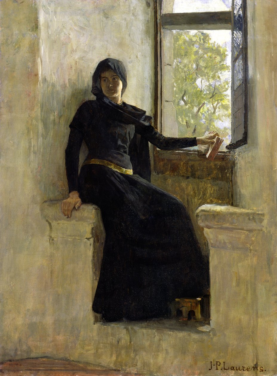 Čekání, před rokem 1905 od Jean Pierre Laurens