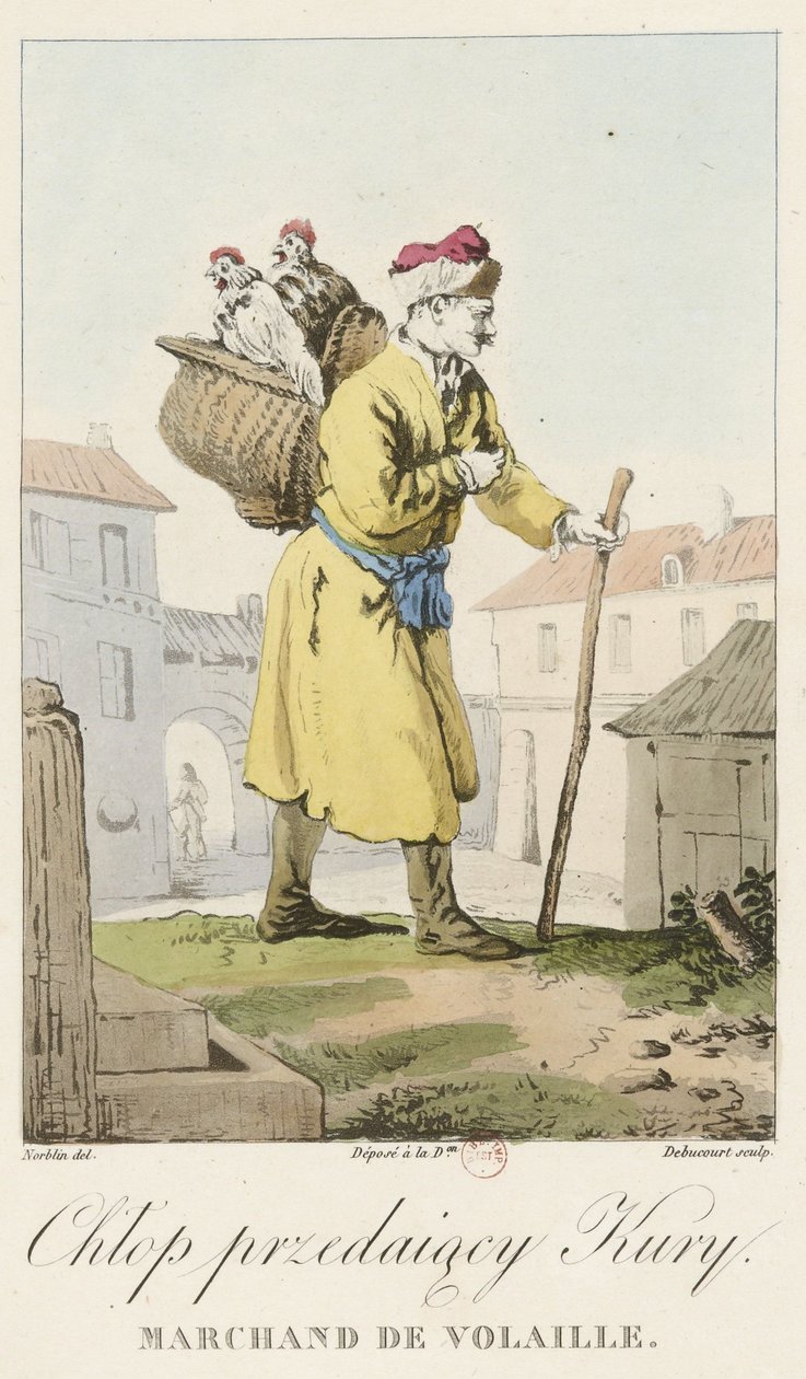Norblin - obchodník s drůbeží od Jean Pierre Norblin de La Gourdaine