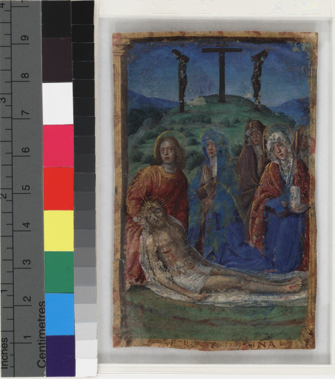 Oplakávání Krista, kolem roku 1495 od Jean Poyer