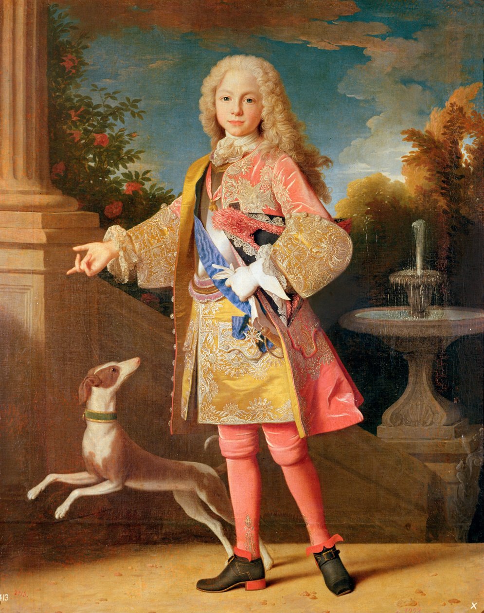 Portrét Ferdinanda Bourbonského, prince z Asturie, kolem 1725-35 od Jean Ranc