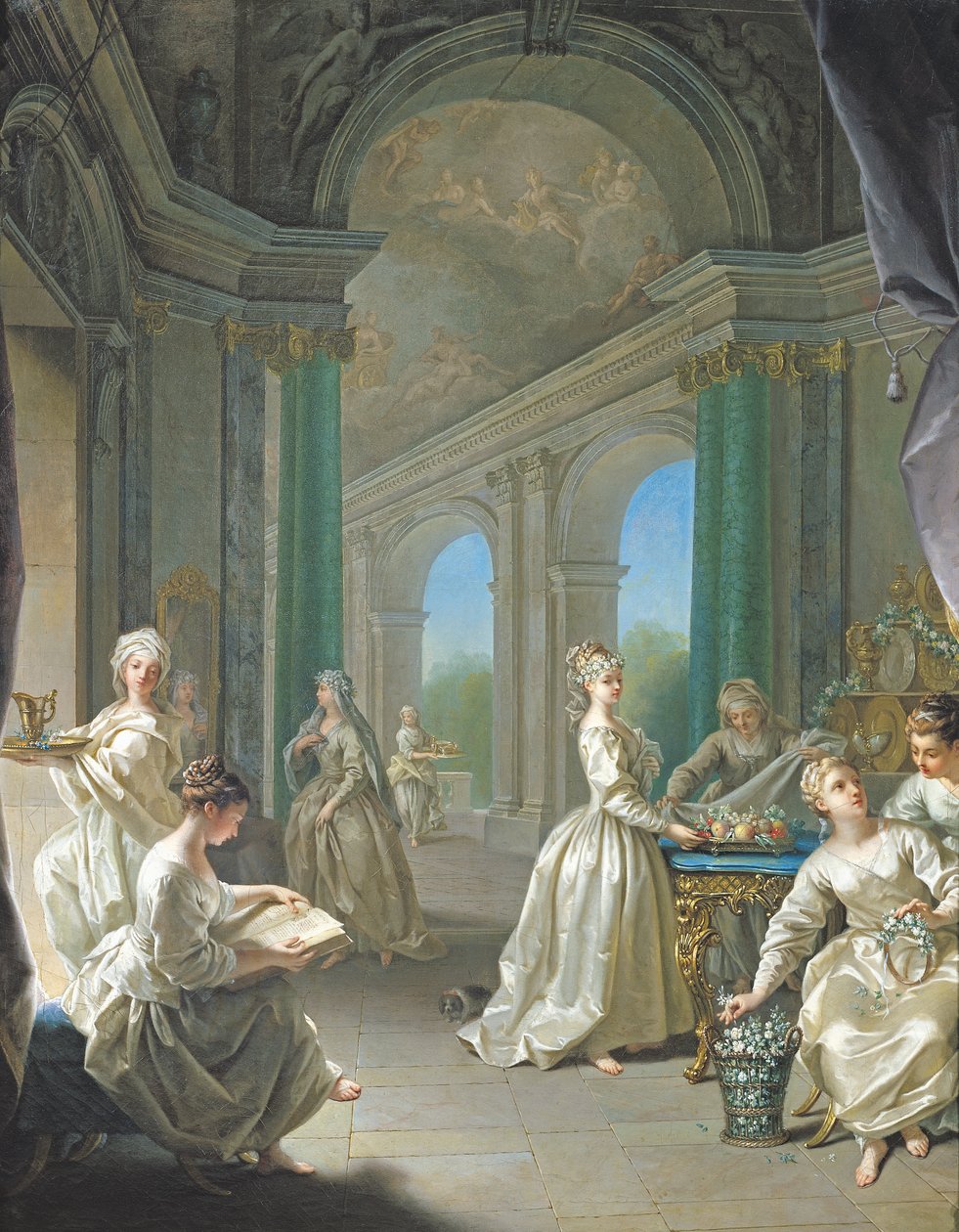 Moderní Panny, 1728 od Jean Raoux