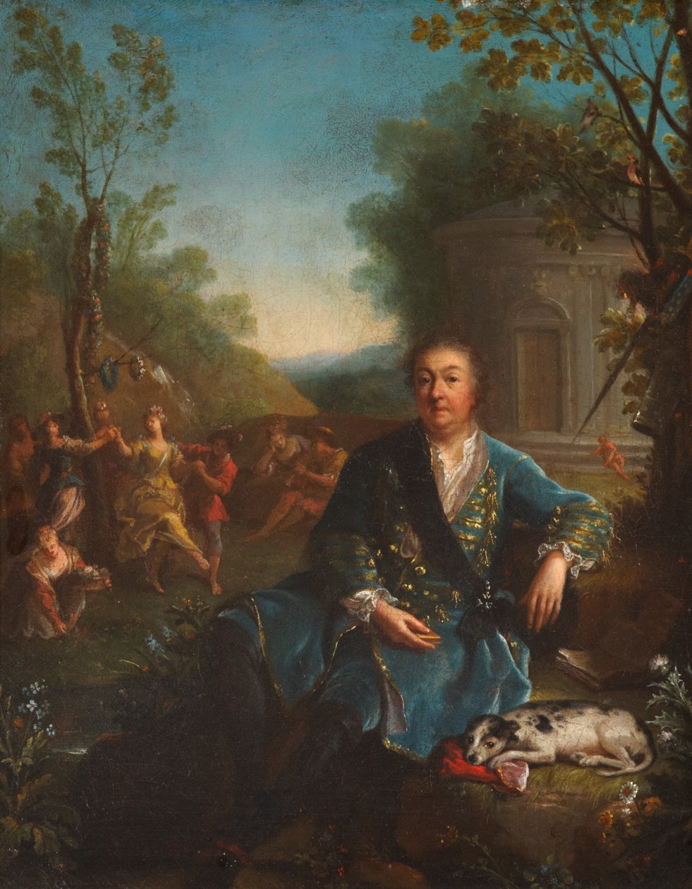 Portrétní studie Philippa de Vendome, velkopřevora Francie od Jean Raoux