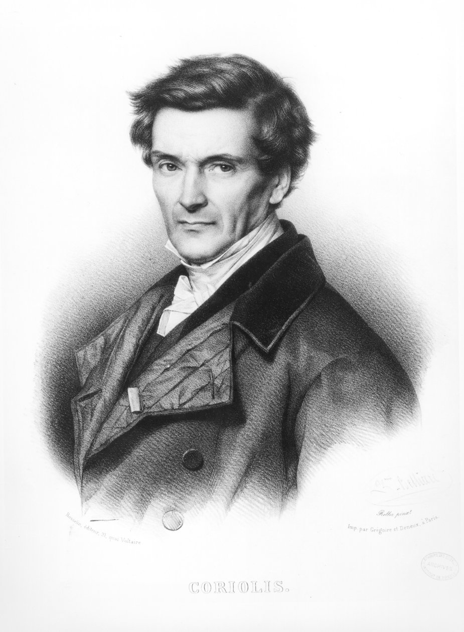 Portrét Gustava Gasparda Coriolise (1792-1843) vyryl Zephirin Felix Jean Marius Belliard (nar. 1798) od Jean Roller