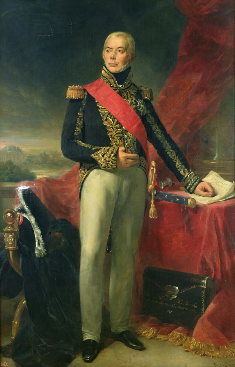Etienne-Jacques-Joseph-Alexandre Macdonald (1765-1840) vévoda de Tarente a maršál Francie, 1837 od Jean Sebastien Rouillard