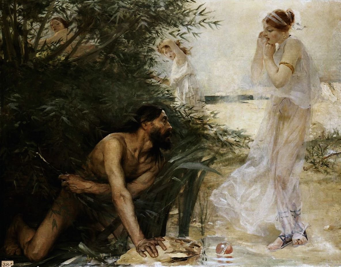 Ulysses a Nausicaan od Jean Veber