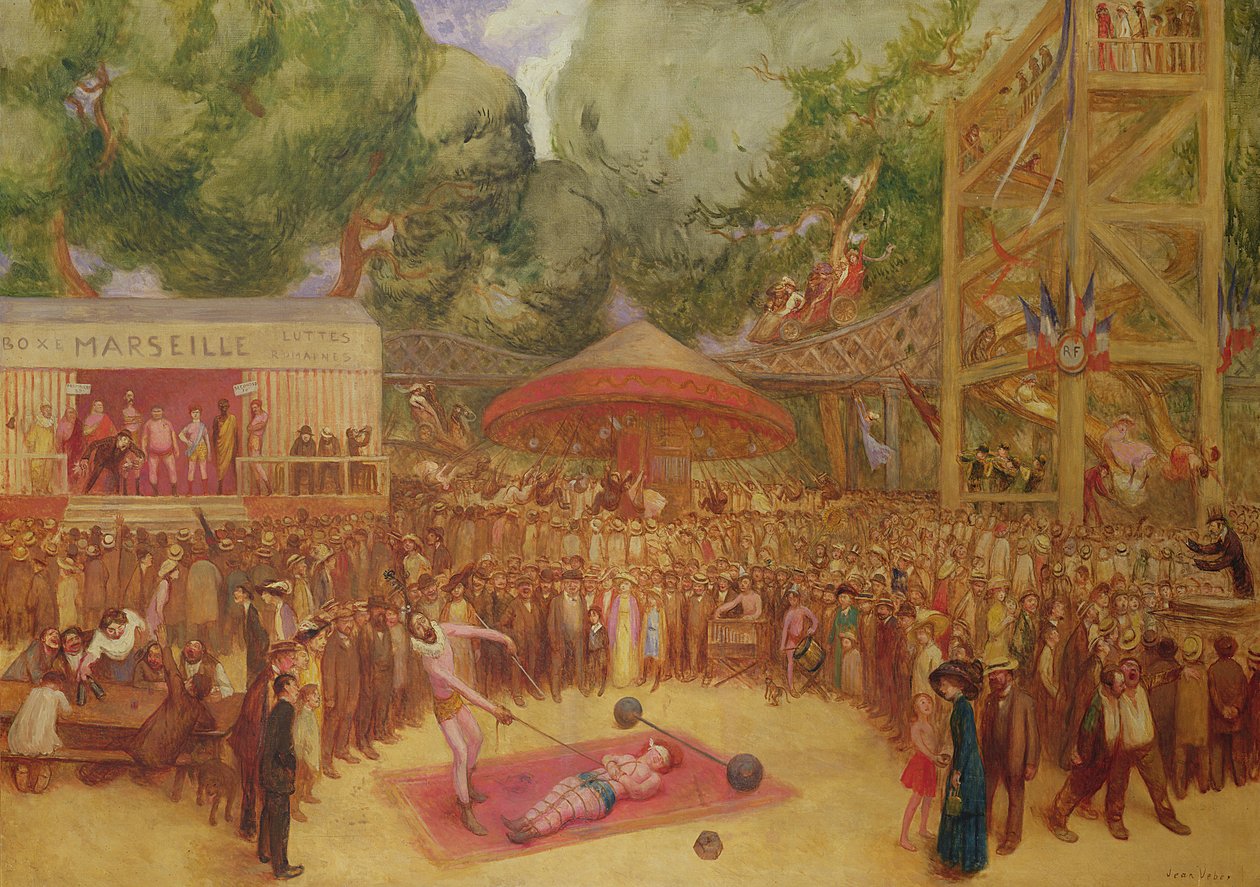 Veletrh v Saint-Cloud, kolem roku 1920 od Jean Veber