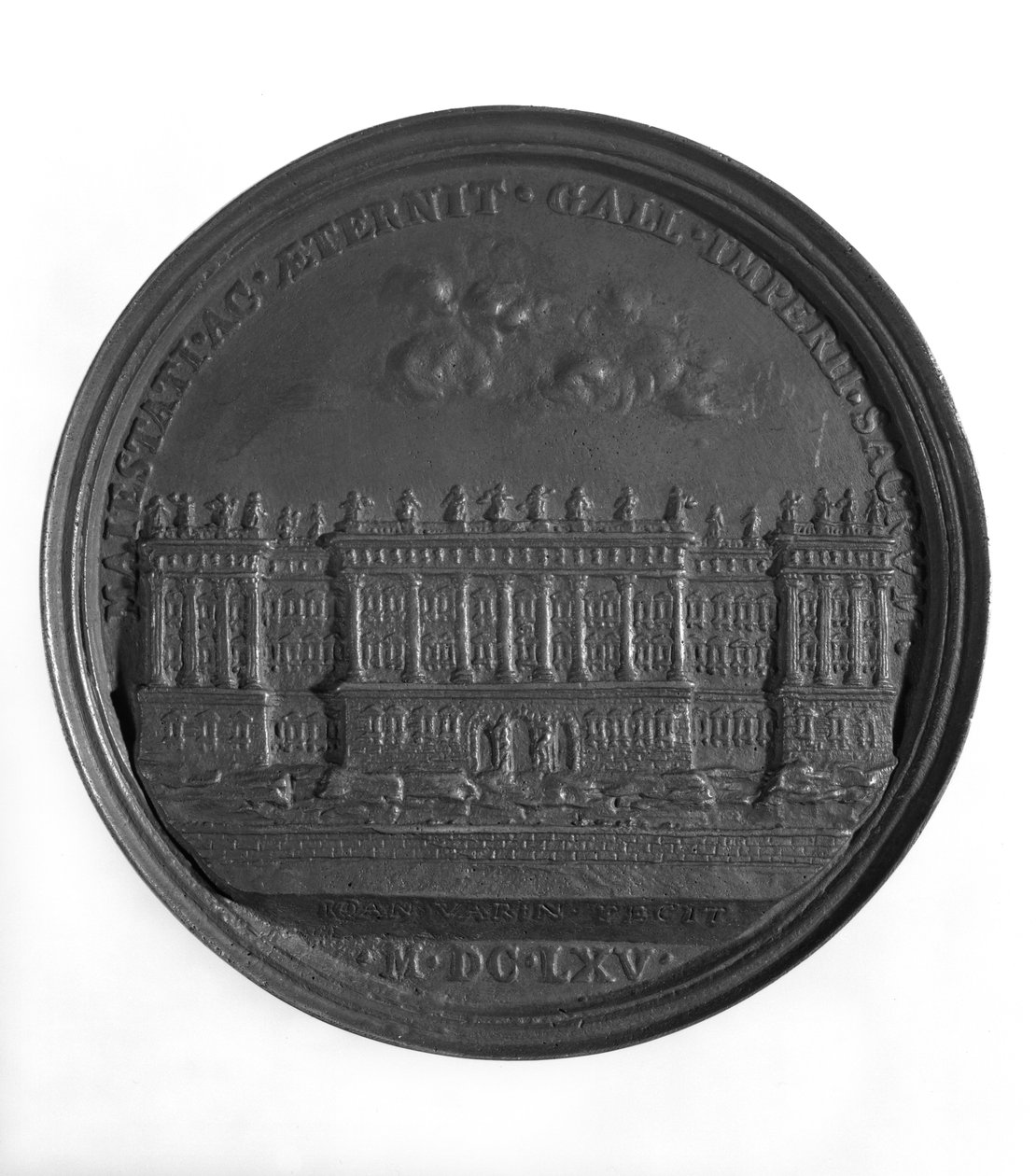 Medaile s Berniniho návrhem pro Louvre, 1665 (zlato) od Jean Warin