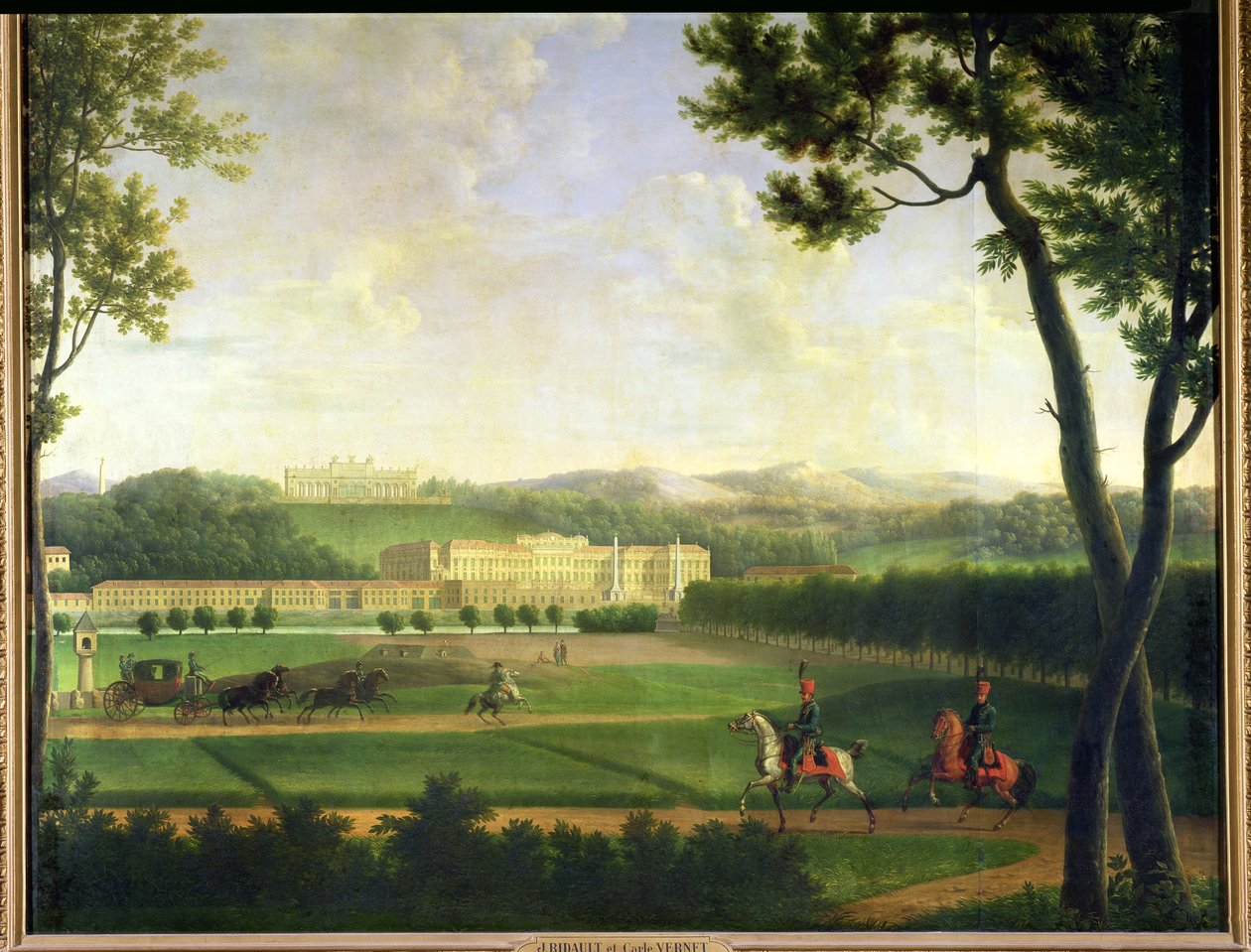 Zámek Schönbrunn, 1810 od Jean Joseph Xavier Bidauld