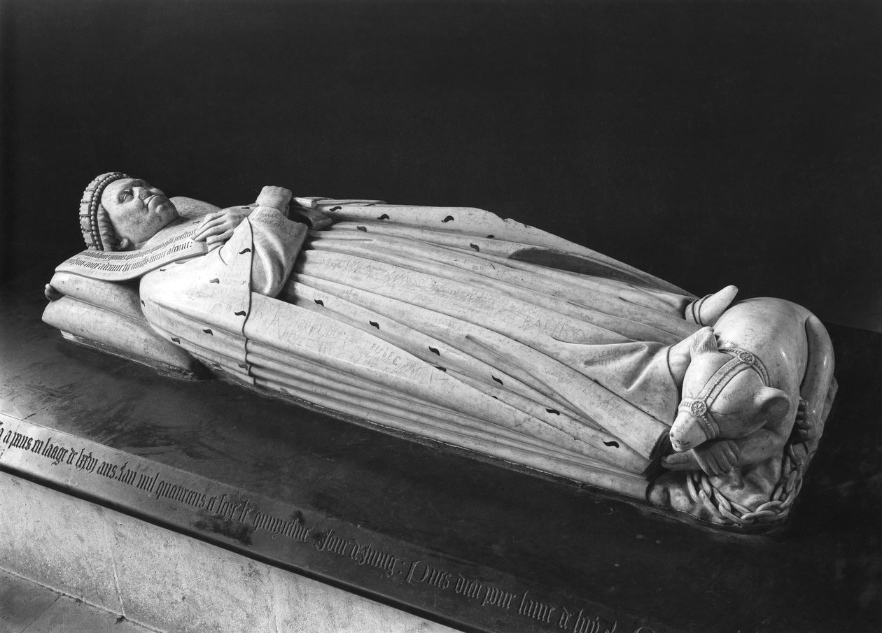Podobizna vévody Jean de Berry (1340-1416) hrabě z Poitiers, 1416-38 (mramor) (viz také 217792) od Jean de Cambrai