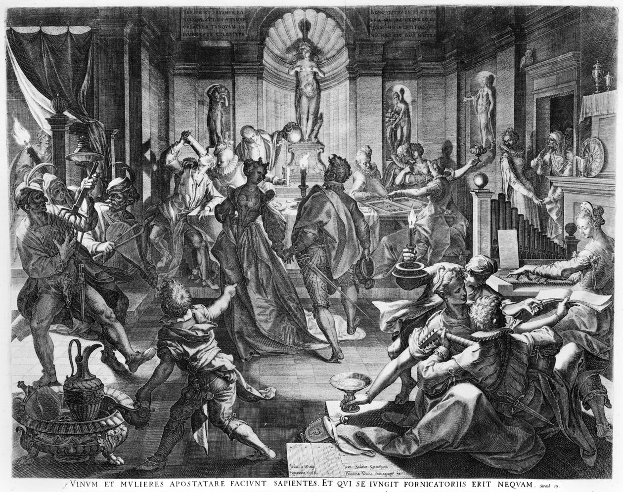 Slavnostní scéna, 1588 od Jean or Johann Sadeler