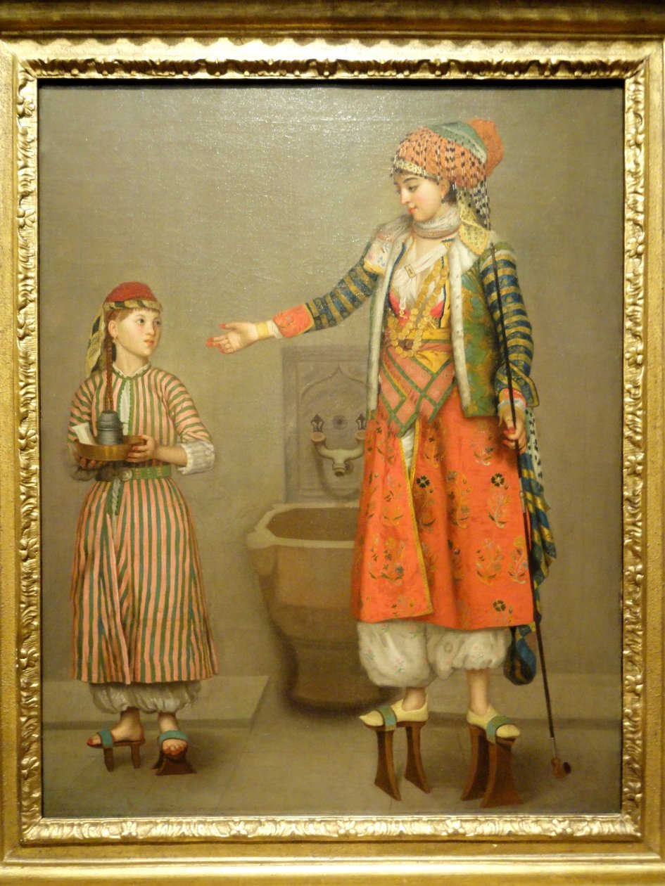 Franská žena a její sluha od Jean Étienne Liotard