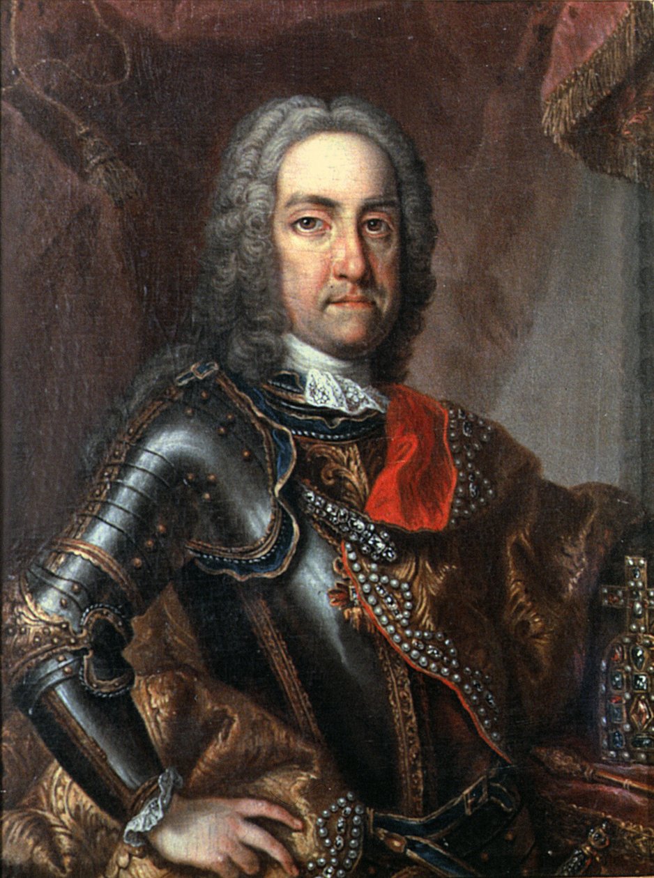 Karel VI. (1685-1740) císař Svaté říše římské, otec císařovny Marie Terezie Rakouské (1717-80) 1762 (posmrtný portrét) od Jean Étienne Liotard