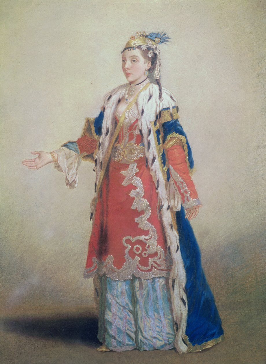 Franská žena z Pera, Konstantinopol, 1738-43 (pastel na papíře) od Jean Étienne Liotard