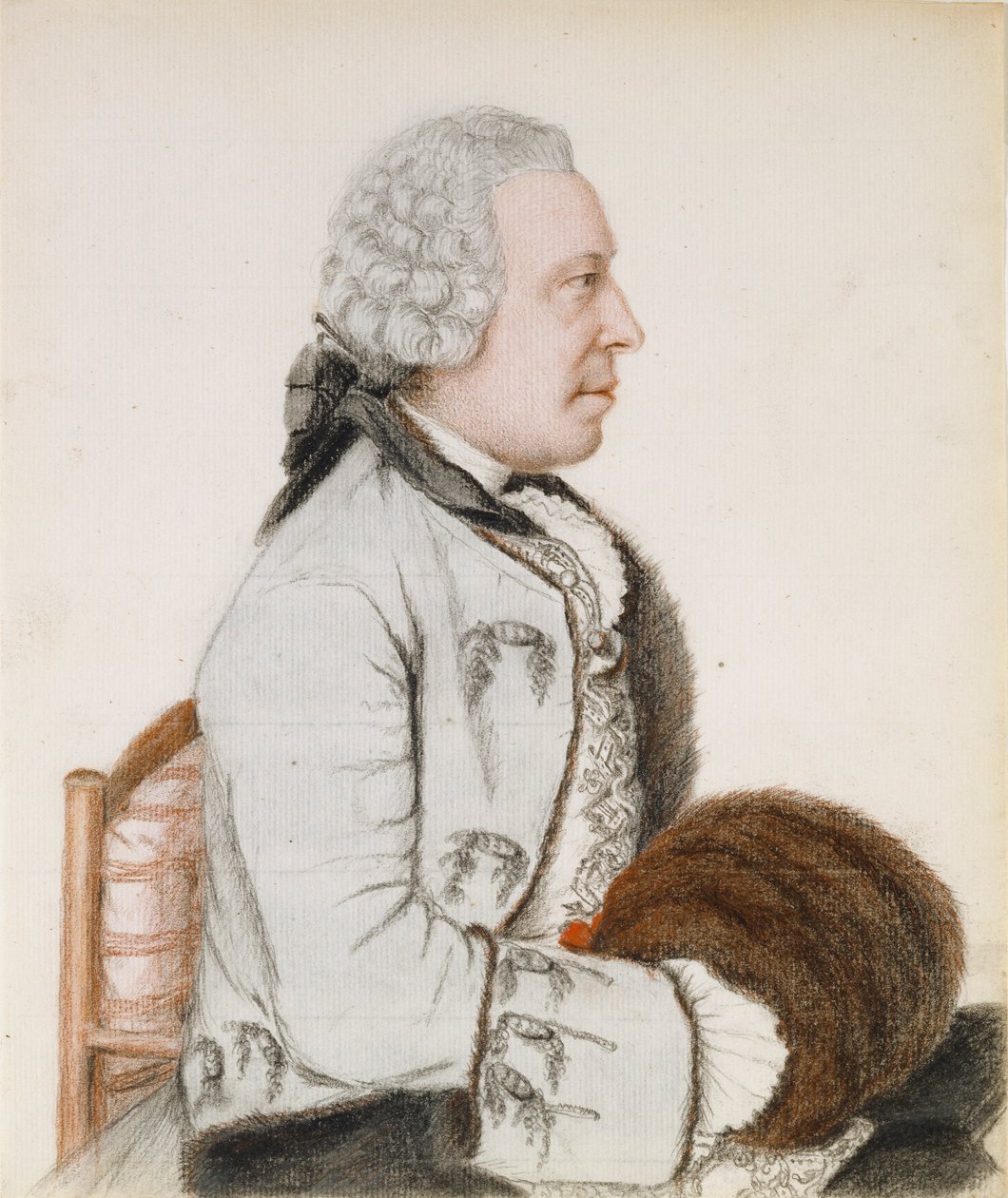 Portrét Charlese-Benjamina de Langes de Montmirail, barona de Lubières od Jean Étienne Liotard