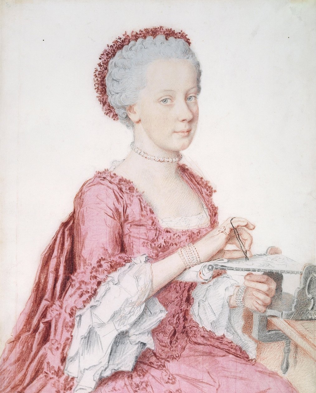 Portrét arcivévodkyně Marie Amálie Rakouské od Jean Étienne Liotard