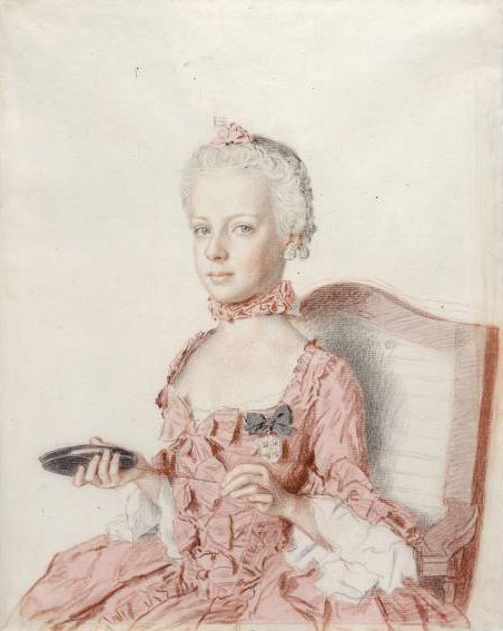 Portrét arcivévodkyně Marie Antonie Rakouské od Jean Étienne Liotard