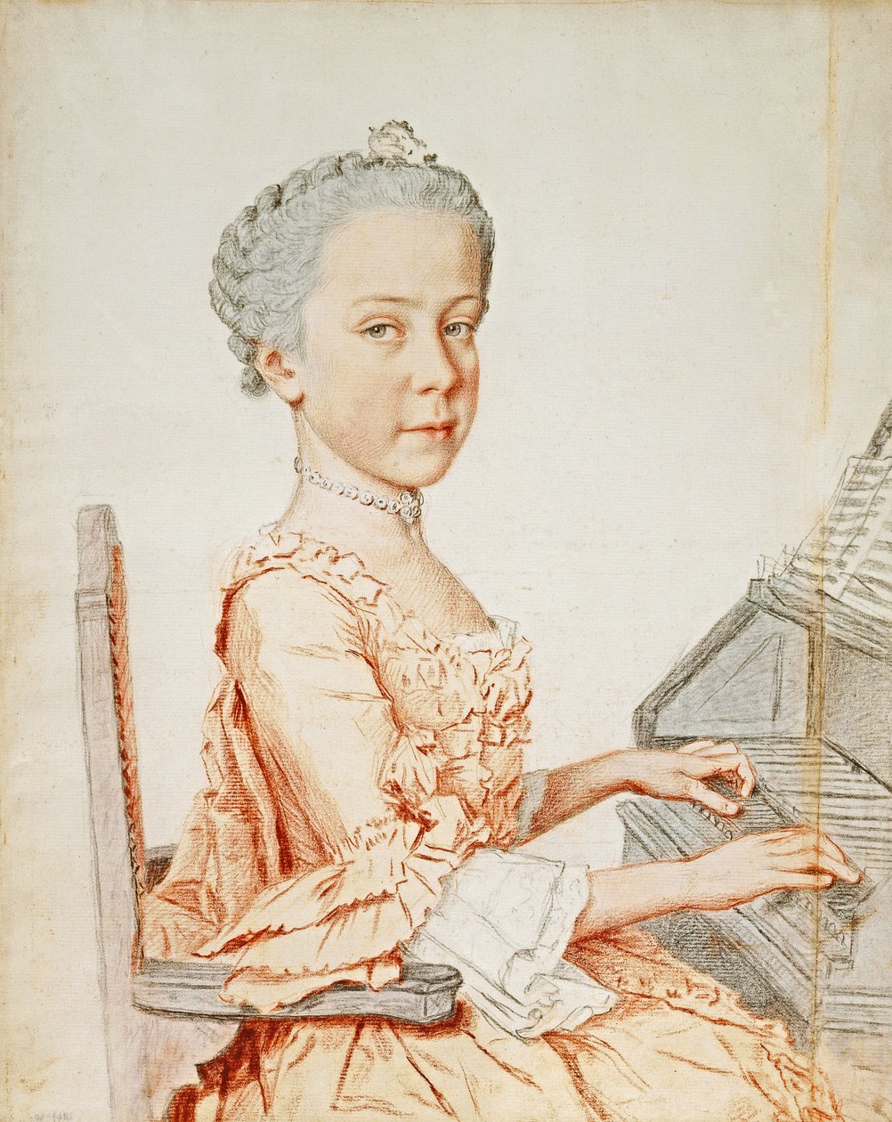 Portrét arcivévodkyně Marie Josephy Rakouské od Jean Étienne Liotard