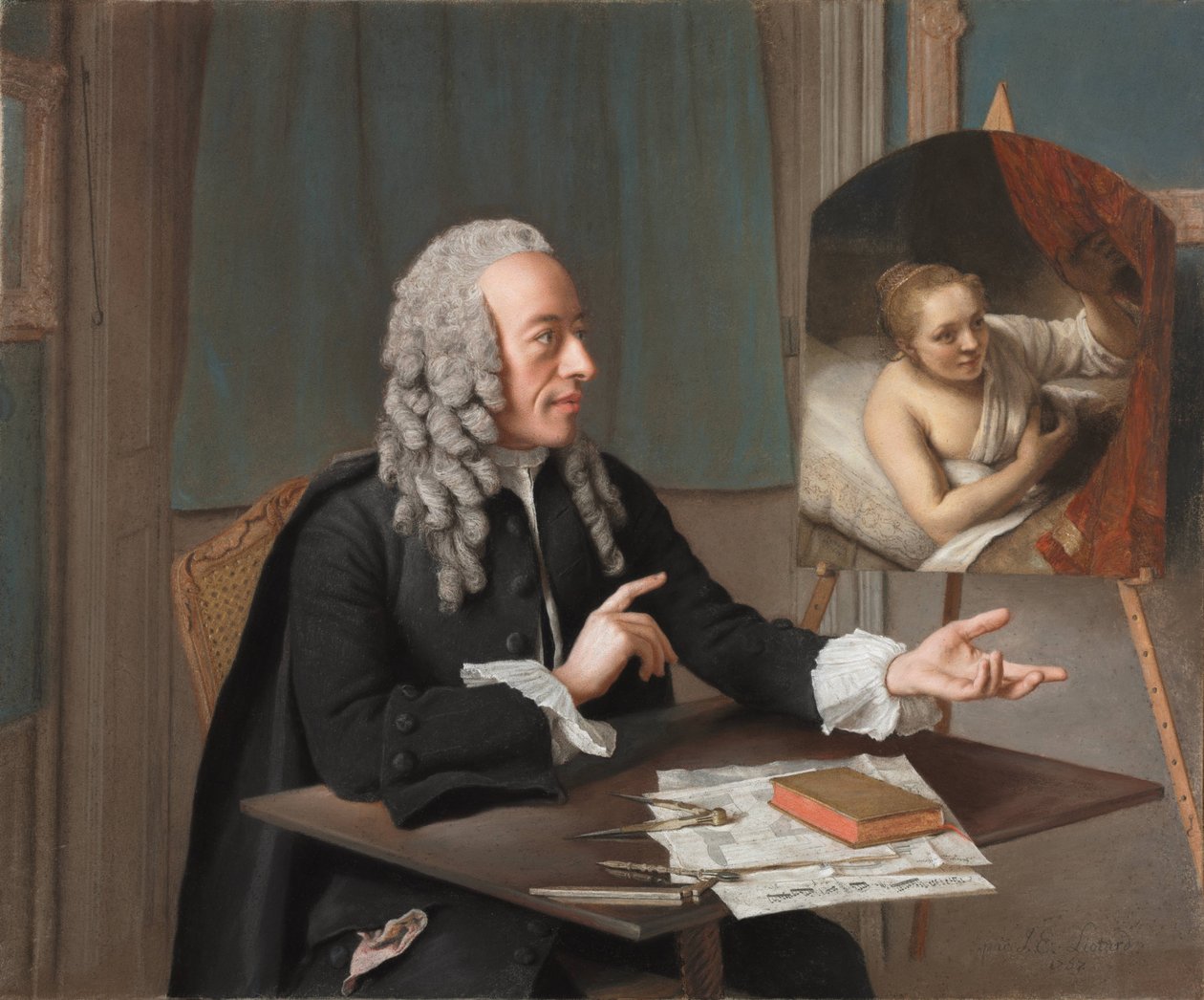 Portrét Françoise Tronchina (1704-1798) od Jean Étienne Liotard