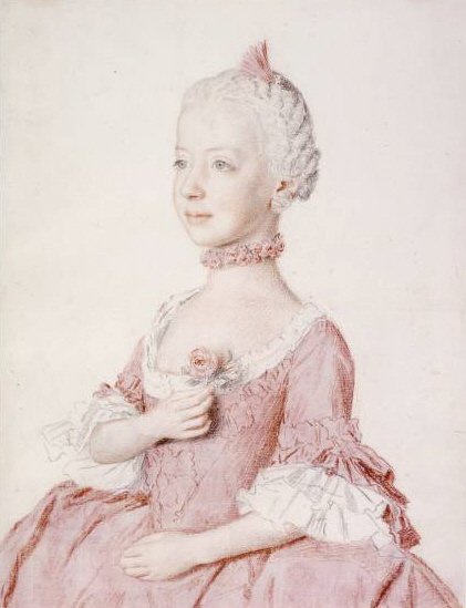 Portrét Marie Karolíny Rakouské od Jean Étienne Liotard