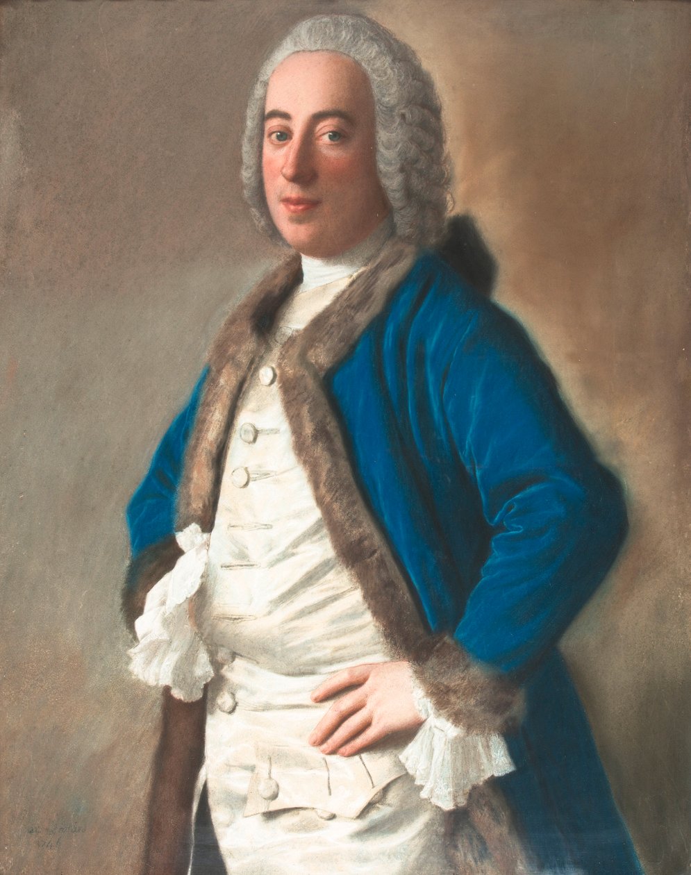 Portrét Monsieur Boère, obchodník v Janově od Jean Étienne Liotard
