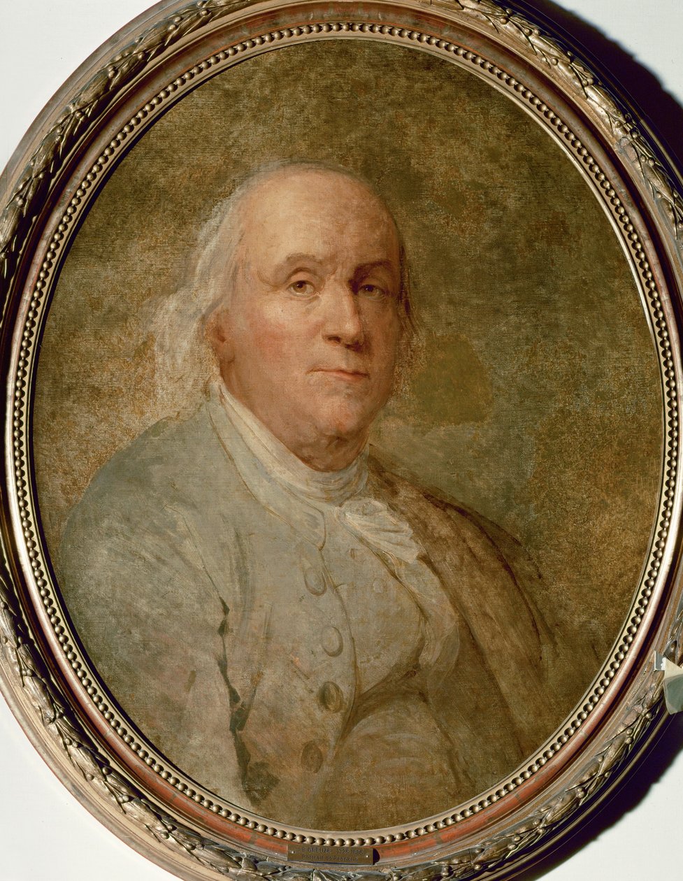 Benjamin Franklin, státník a velvyslanec ... (terakota) od Jean-Antoine Houdon